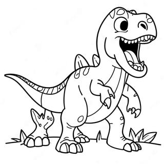 Carnivore Dinosaur Roaring Coloring Page 57933-46482