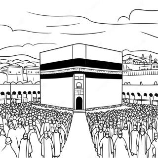 Hajj Pilgrimage Coloring Page 57943-46489