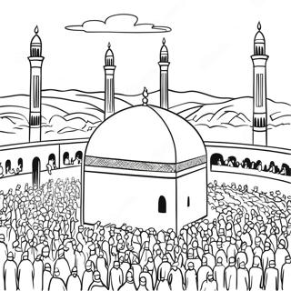 Hajj Pilgrimage Coloring Page 57943-46491