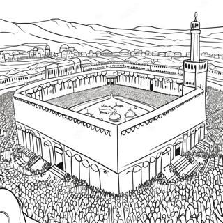 Hajj Pilgrimage Coloring Page 57943-46492