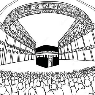 Kaaba In Mecca Coloring Page 57944-46493