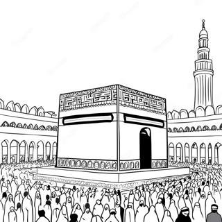 Kaaba In Mecca Coloring Page 57944-46495