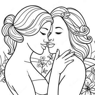 Sensual Couples Coloring Page 57954-46502