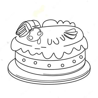 Superhero Birthday Cake Coloring Page 57963-46508