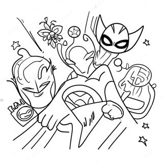 Superhero Party Decorations Coloring Page 57964-46509