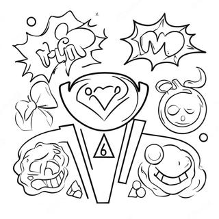 Superhero Party Decorations Coloring Page 57964-46510