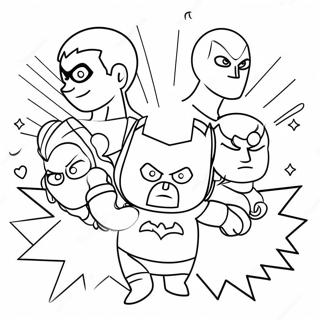 Superhero Party Decorations Coloring Page 57964-46511