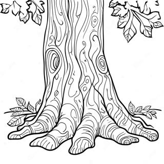 Detailed Tree Trunk Coloring Page 57973-46514