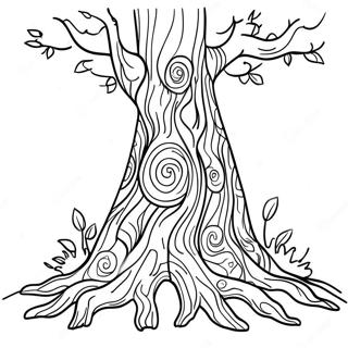 Detailed Tree Trunk Coloring Page 57973-46515