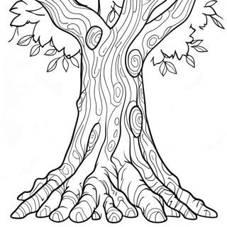 Detailed Tree Trunk Coloring Page 57973-46516