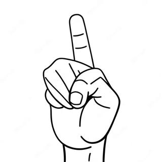 Middle Finger Coloring Pages