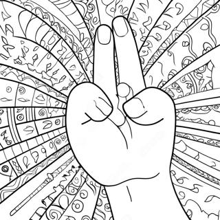 Middle Finger Coloring Page 57983-46522