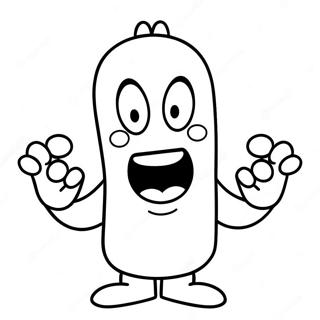 Funny Middle Finger Cartoon Coloring Page 57984-46527