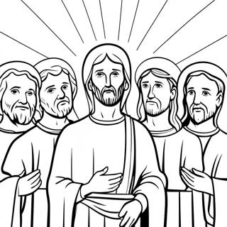 Beautiful Apostles Creed Illustration Coloring Page 58004-46541