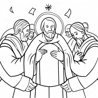 Beautiful Apostles Creed Illustration Coloring Page 58004-46542