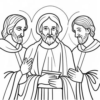 Beautiful Apostles Creed Illustration Coloring Page 58004-46544