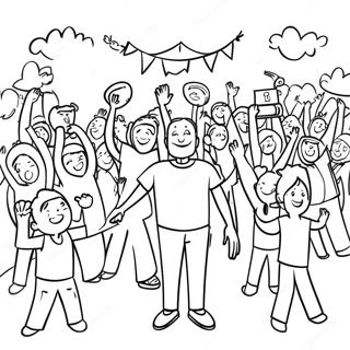 Community Celebration Coloring Page 58024-46553