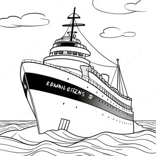 Edmund Fitzgerald Ship Coloring Page 58043-46571