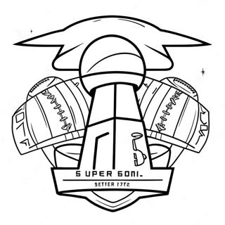 Super Bowl 2024 Logo Coloring Page 5806-4748