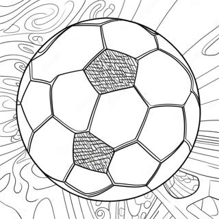 Colorful Soccer Ball Coloring Page 58073-46599