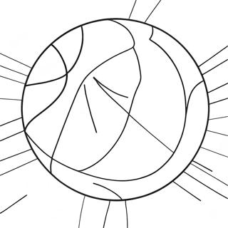 Bouncing Basketball Coloring Page 58074-46593