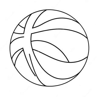 Bouncing Basketball Coloring Page 58074-46595