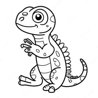 Cute Lizard Coloring Page 58083-46613