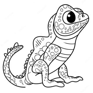 Cute Lizard Coloring Page 58083-46614