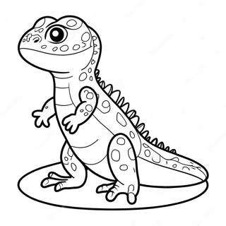 Cute Lizard Coloring Page 58083-46615