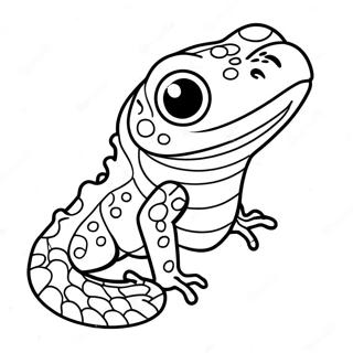 Adorable Baby Lizard Coloring Page 58084-46602