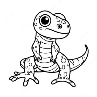 Adorable Baby Lizard Coloring Page 58084-46603