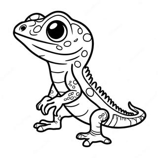 Adorable Baby Lizard Coloring Page 58084-46604