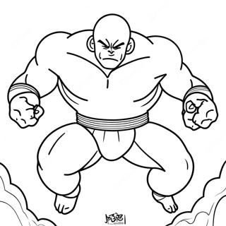 Jiren In Battle Coloring Page 58104-46624