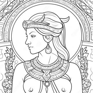 Artemis Goddess Coloring Page 58113-46626