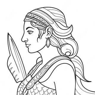 Artemis Goddess Coloring Page 58113-46627