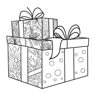 Gift Box Coloring Page 58133-46638