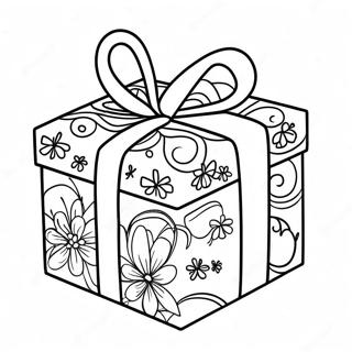 Gift Box Coloring Page 58133-46639