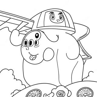 Fat Albert Coloring Pages