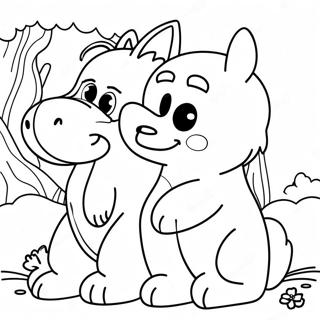 Animal Friends Coloring Page 58163-46670