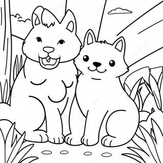 Animal Friends Coloring Page 58163-46672