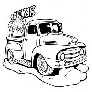 Realistic Ford Truck Coloring Pages