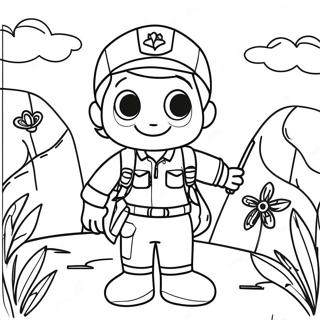 Adventurous Explorer Coloring Page 58174-46678