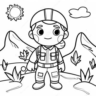 Adventurous Explorer Coloring Page 58174-46679