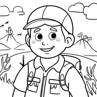 Adventurous Explorer Coloring Page 58174-46680