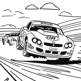 Late Model Dirt Car Coloring Pages