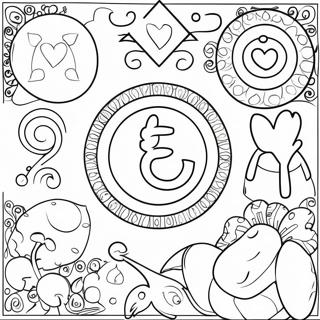 Colorful Transgender Symbols Coloring Page 58204-46701