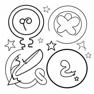 Colorful Transgender Symbols Coloring Page 58204-46704