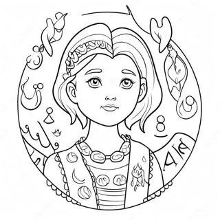 Amity Blight With Magical Glyphs Coloring Page 58214-46712