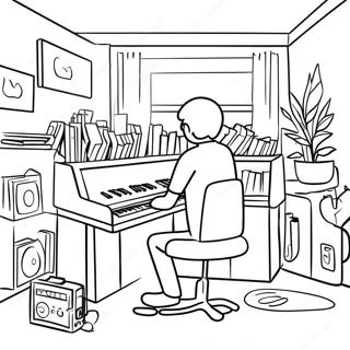 Lofi Coloring Pages