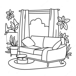 Chill Lofi Aesthetic Coloring Page 58224-46718